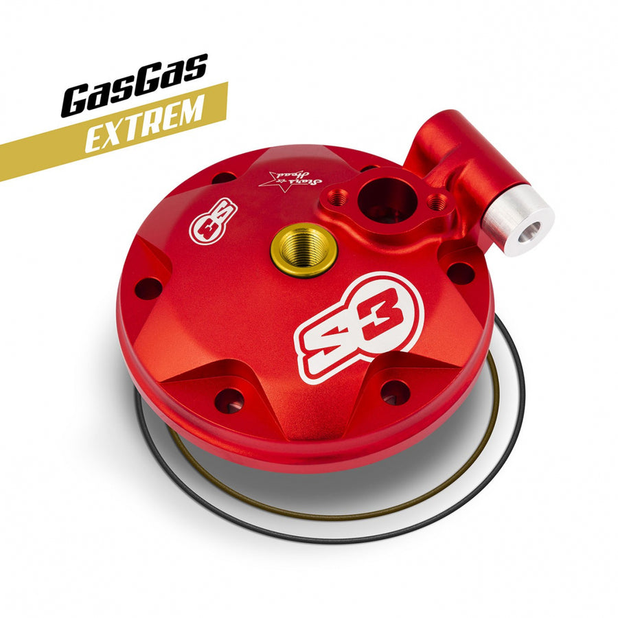 GasGas EC 250 Enduro GP [2018-2019] - Extreme Enduro Zylinderkopf & Einsatz-Kit Niedrige Kompression Rot Gas