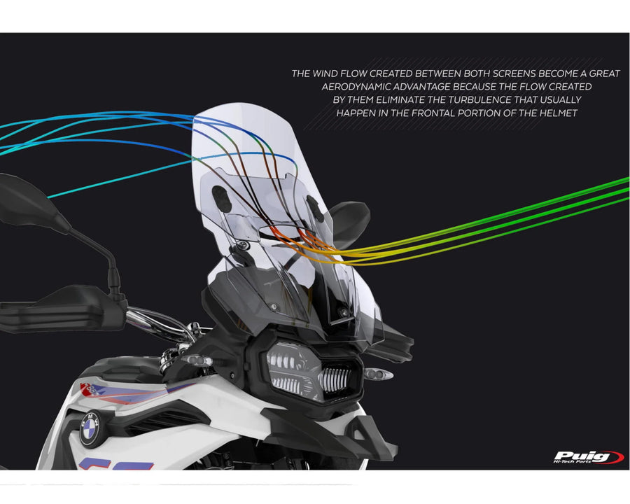 BMW F 750 GS [2024] – Adjustable windshield – heavily tinted