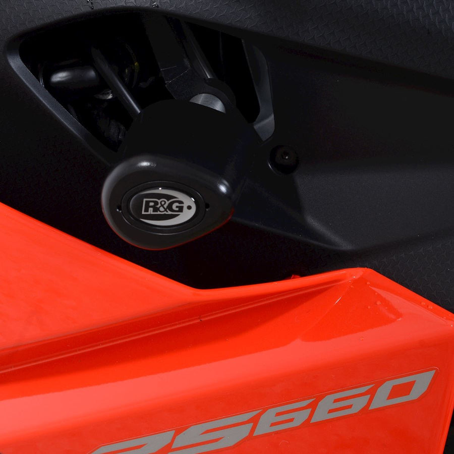 Aprilia RS 660 FACTORY [2025-2026] - Aero-Sturzpads (ohne Bohrsatz) – Schwarz Aprilia RS660