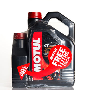 Synthetic motorcycle motor oil 10W40 4T 5L - Motul 7100