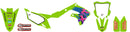 Kawasaki KX 250 (KX 250 R) [2005-2008] - Retro Graphic Kit - Kawasaki KX125/250
