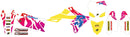 SUZUKI RM 125 [2001-2008] - Retro Complete Graphic Kit - Suzuki RM 125/250