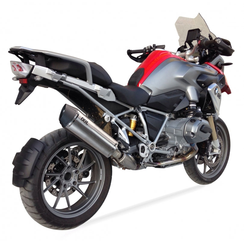 BMW R 1200 GS Adventure ABS (0470) [2013] - Hexoval Endtopf Edelstahl / Endkappe Edelstahl schwarz - OB5097VSE