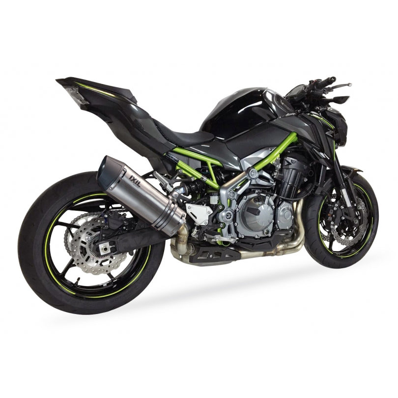 Kawasaki Z 900 ABS ZR900B [2017-2019] - Hexoval Endtopf Edelstahl / Endkappe schwarz