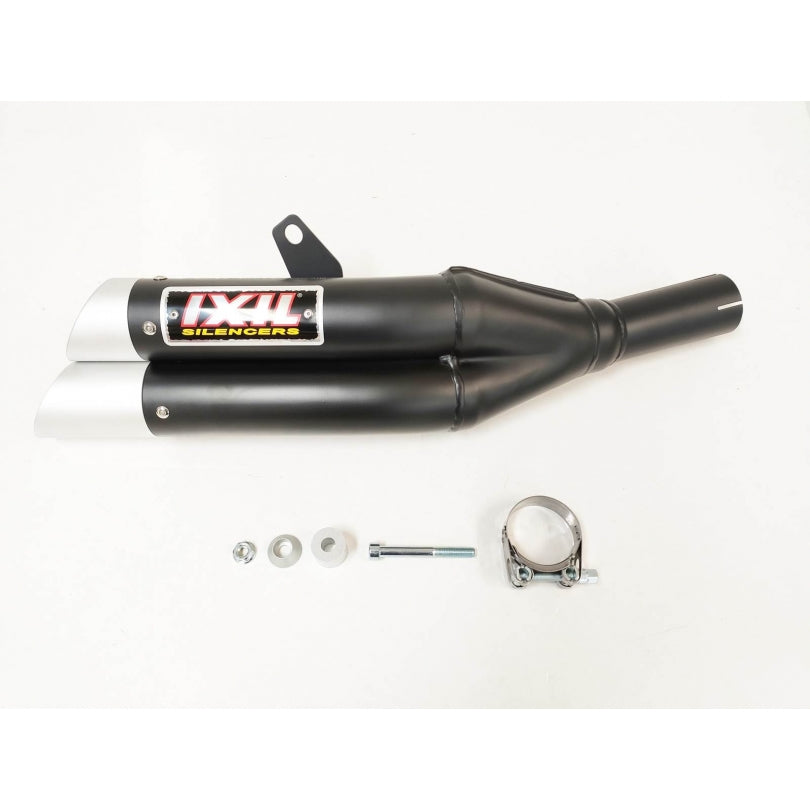 Honda CBR 500 R PC44 [2013-2015] - Hyperlow Endtopf Edelstahl schwarz / Endkappe Aluminium - XH6333XB