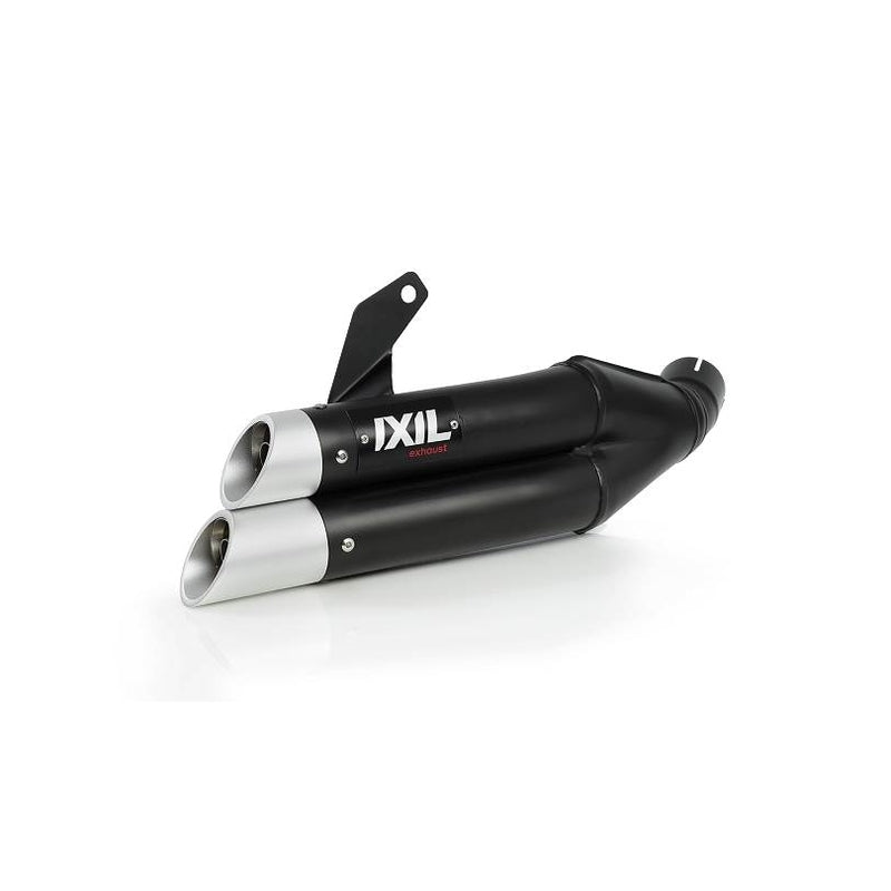Honda Nc 700 [IXIL] - Hyperlow silencer stainless steel black / end cap aluminum - XH6362XB