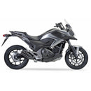 Honda Nc 750 [IXIL] - Hyperlow silencer stainless steel black / end cap aluminum - XH6362XB-2