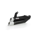 Kawasaki Ninja 300 [IXIL] - Hyperlow muffler stainless steel black / end cap aluminum - XK7336XB