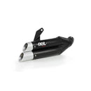 Suzuki SV 650 X [2022-2023] - Hyperlow Endtopf Edelstahl schwarz / Endkappe Aluminium - XS8333XB