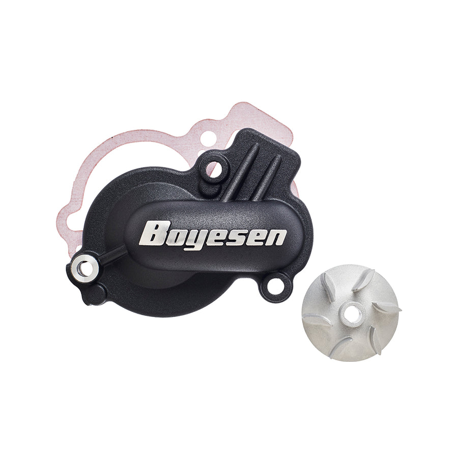 KAWASAKI KX 450 [2024-2026] - Supercooler Kit - Wasserpumpenabdeckung Schwarz mit Laufrad