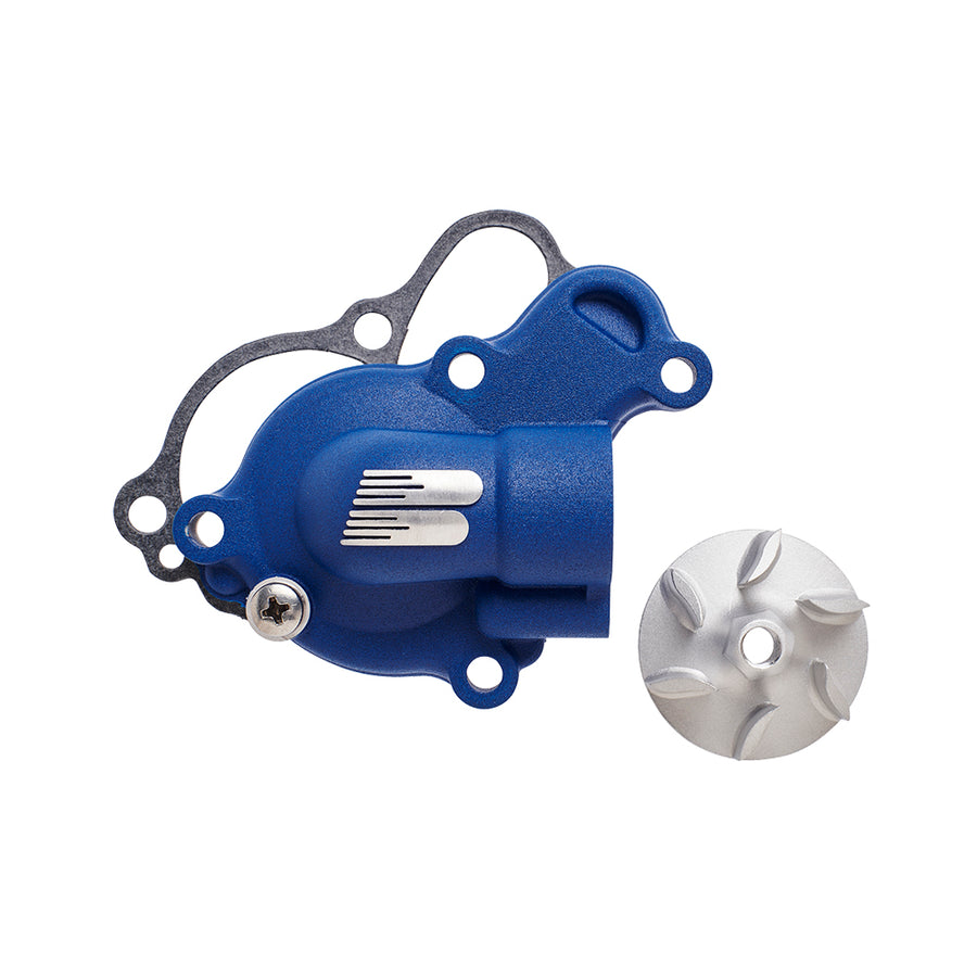KAWASAKI KX 450 [2024-2026] - Supercooler Kit - Wasserpumpenabdeckung Blau mit Laufrad