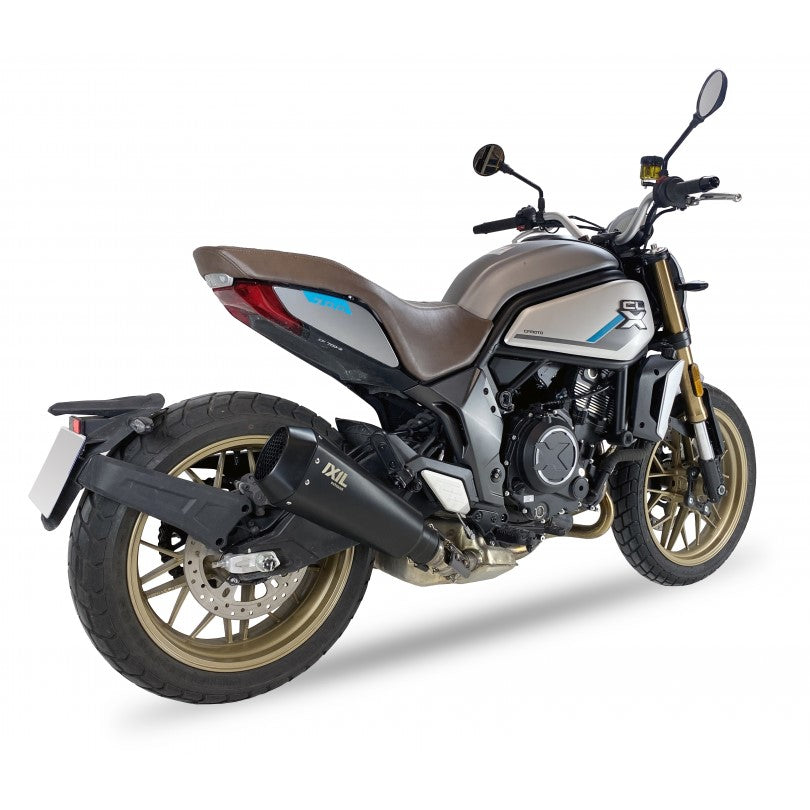 CF Moto 700 CL-X [2020-2022] - RC3B Slip-On Endtopf Edelstahl Schwarz