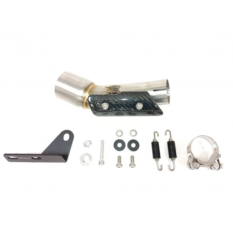 CF Moto 700 CL-X [2020-2022] - RC3B Slip-On Endtopf Edelstahl Schwarz