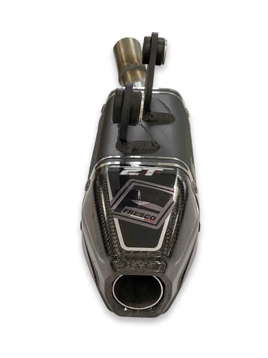 Yamaha YZ 125 (CE 16) [2022-2023] - Carby Schalldämpfer schwarzes Aluminium/Karbon-Endkappe