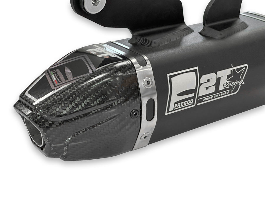 FANTIC XX 125 [2022-2026] - Carby Schalldämpfer schwarzes Aluminium/Karbon-Endkappe
