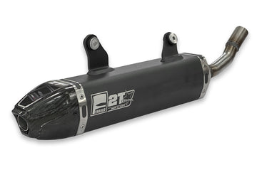 Yamaha YZ 250 (CG 12) [2002] - Carby silencer black aluminum/carbon end cap