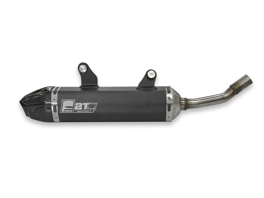 YAMAHA YZ 250 [1974-2027] - Carby Schalldämpfer schwarzes Aluminium/Karbon-Endkappe
