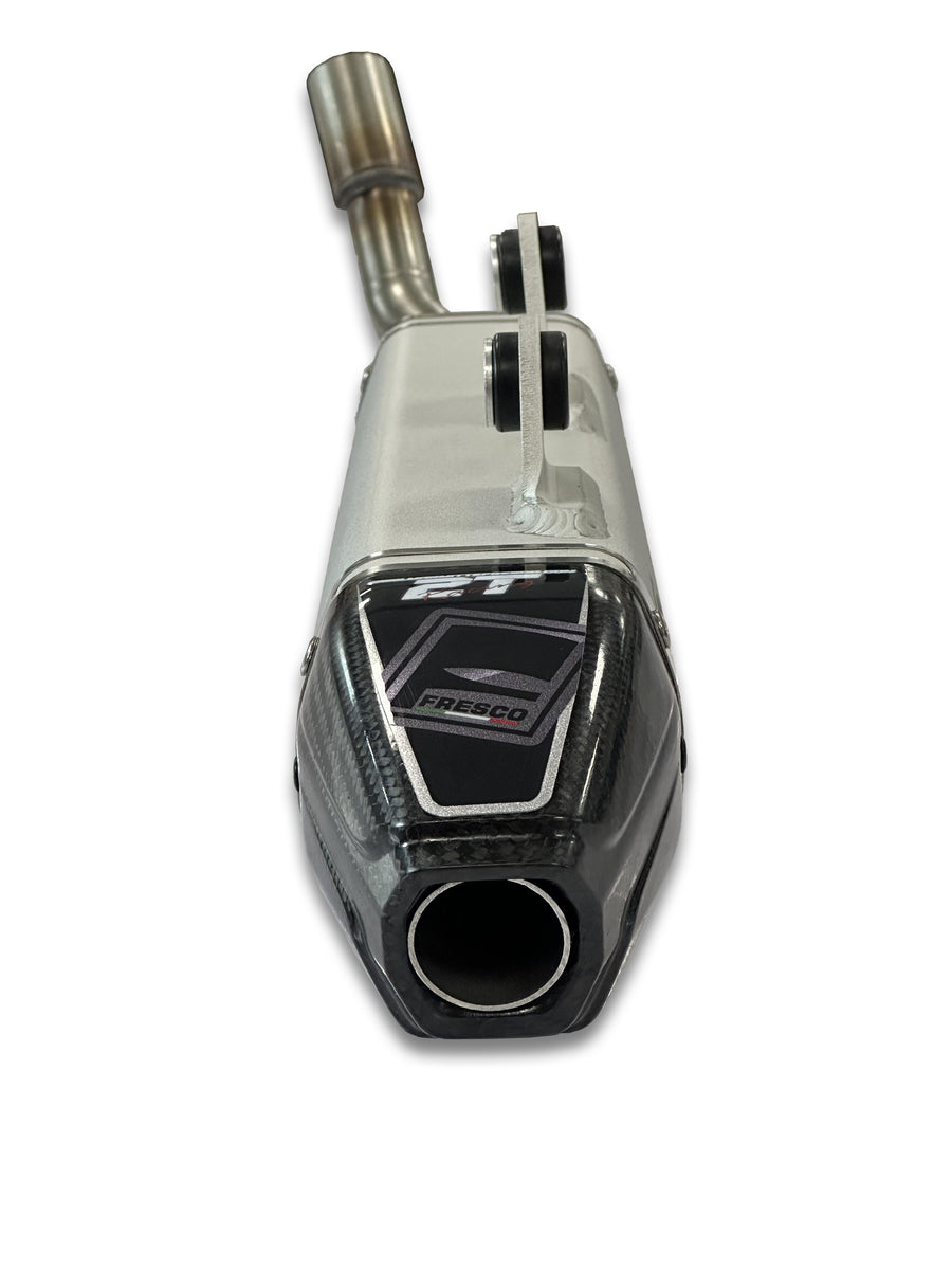 KTM 300 EXC TPI [2020-2023] - Carby Schalldämpfer weisses Aluminium/Karbon-Endkappe