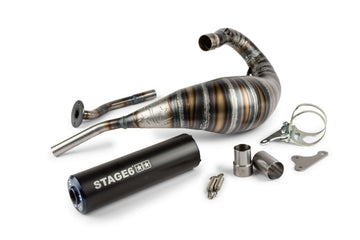 Beta RR SM 50 2T - Exhaust 80 - 90cc CNC blue / black