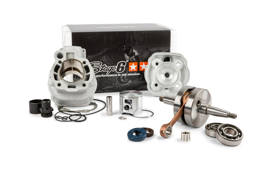 Beta RR Track 50 2T - Motorpack Zylinder Auspuff Big Racing 77ccm