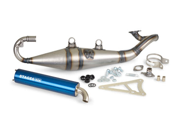 Yamaha Aerox R Naked 50 2T LC [2013–] - Auspuff Pro Replica MK2 Blau