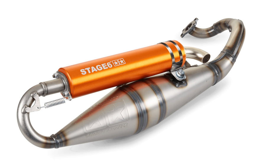 MBK Nitro Naked 50 2T LC [–2012] - Auspuff Pro Replica MK2 Orange