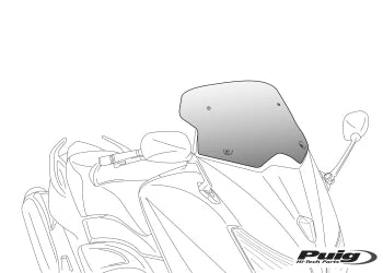 YAMAHA X-MAX 250 [2005] – Windshield V-Tech Line Touring – Transparent