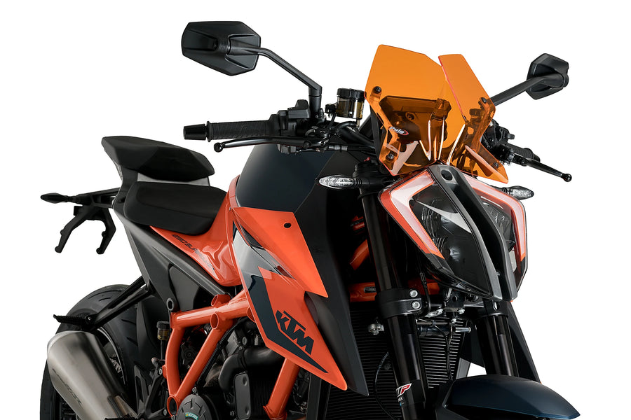 KTM 1290 SUPER DUKE R EVO [2023] - New Generation Sport Windshield | Orange | PUIG 20425T