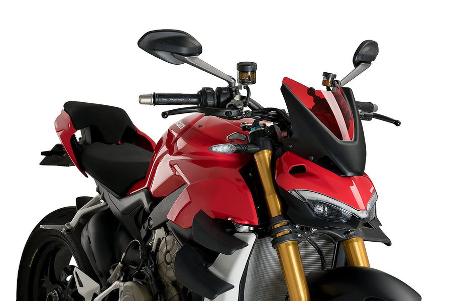 DUCATI STREETFIGHTER V4S [2024] - New Generation Sport Windshield | Red | PUIG 20467R