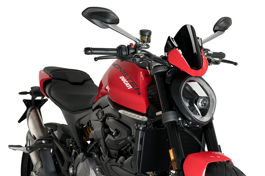 DUCATI MONSTER 937 [2021] - Puig Sportscheibe | Schwarz | PUIG 20688N