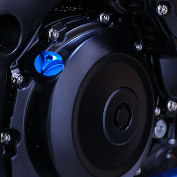 Suzuki V-Strom 650 [per Bolt]-aluminum oil filling lids - 0