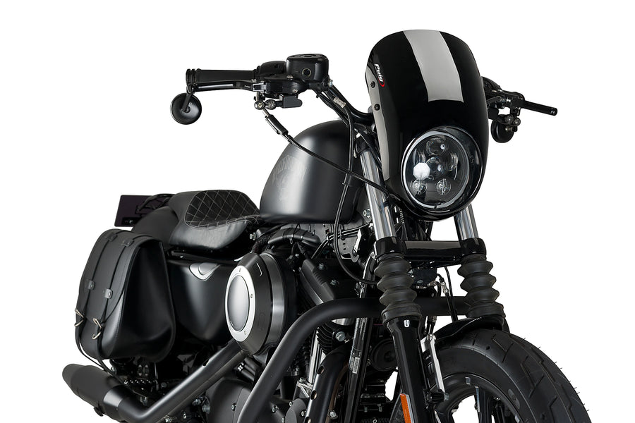 HARLEY-DAVIDSON SPORTSTER 883 IRON XL883N [2022] - Anarchy lamp cover | Black | PUIG 21083N