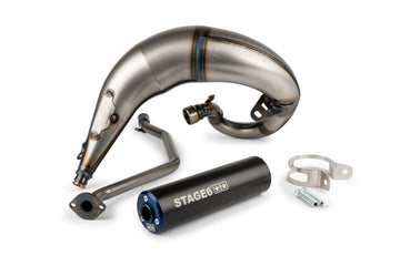 Beta RR Enduro 50 2T - Exhaust Streetrace High Mount CNC blue black