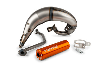 Beta RR Enduro 50 2T - Exhaust Streetrace High Mount CNC orange