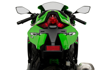 KAWASAKI ZX-4R/ZX-4RR [2024] - License Plate Holder | Black | PUIG 21836N
