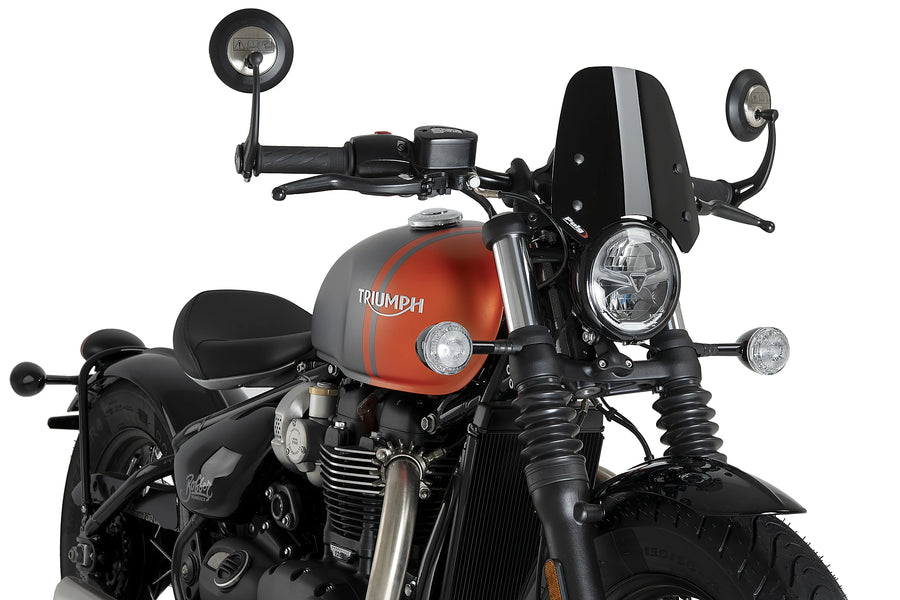 TRIUMPH BONNEVILLE BOBBER [2025] - New Generation Sport | Schwarz | PUIG 21925N