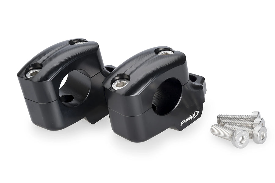 YAMAHA MT-09 Y-AMT [2024] - Pullback handlebar risers | Black | PUIG 22101N
