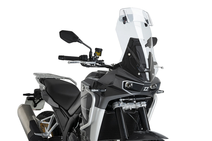 KOVE 800X PRO [2024] - touring screen with spoiler screen | Clear | PUIG 22371W