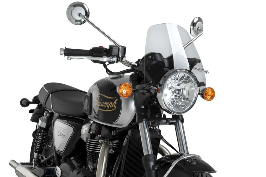TRIUMPH BONNEVILLE T 120 BLACK [2025] – Z-Racing Screen – Transparent