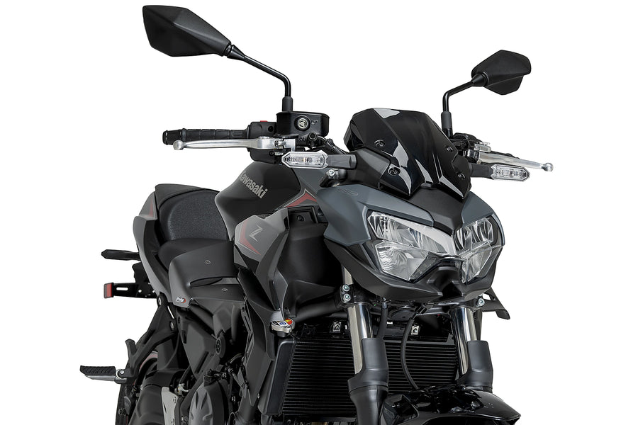 KAWASAKI Z 650 [2025] - D12 Spoiler | Matt black | PUIG 22472J