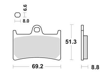 YAMAHA MT 09 MT 09 SP MT 09 TRACER [2014-2023] - Dual Sinter brake pads