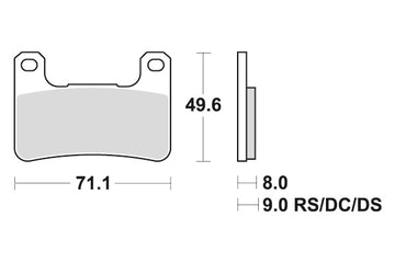 KAWASAKI KLZ 1000 VERSYS [2019-2020] - Dual Sinter brake pads