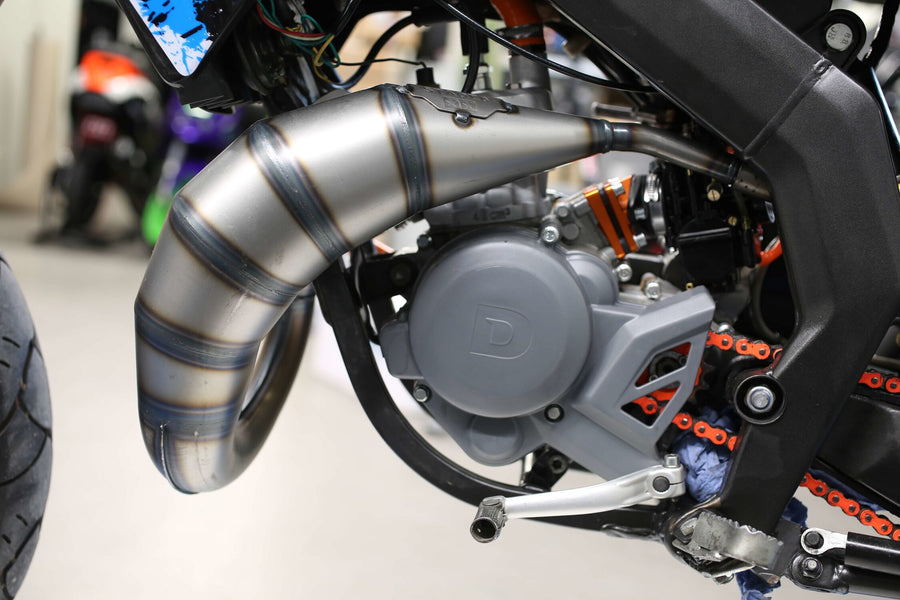 Aprilia RX 50 2T D50B1 [2006–] - Auspuff 70cc rot schwarz