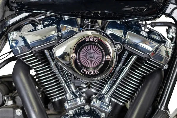 Harley-Davidson FLI 1868 Hydra-Glide Revival 114 [2024] - Air Stinger Stealth Luftfiltersatz – Oberfläche: Silber – Bild 9