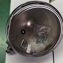 Scheinwerfergehäuse 5-3/4" "Bullet" – 5-3/4", M10 unten, Bullet, Chrom, Gehäuse + Ring + Schrauben + Klammern