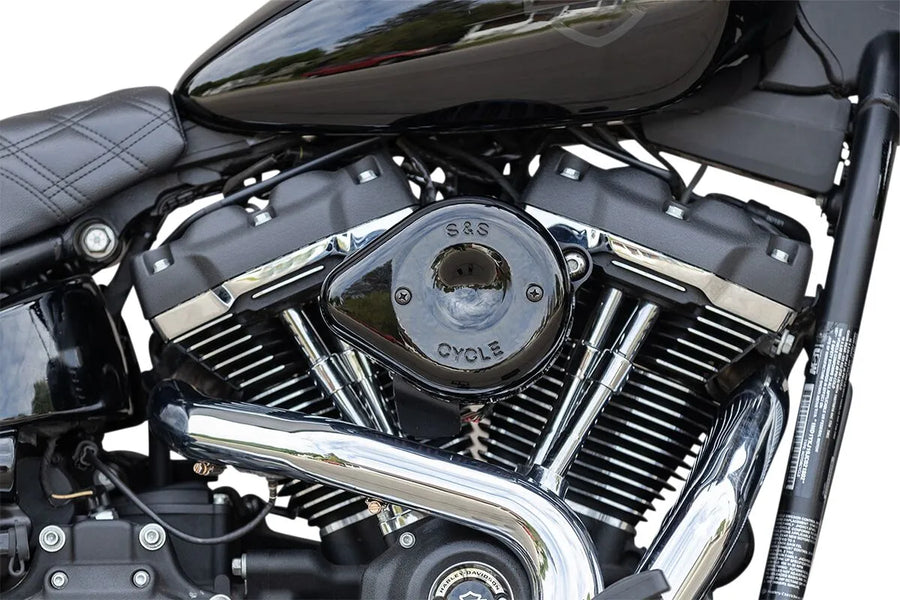 Harley-Davidson FLI 1868 Hydra-Glide Revival 114 [2024] - Mini Teardrop Stealth Luftfilter-Kit – Oberfläche: Schwarz – Bild 7