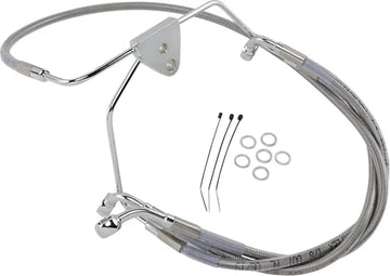 Harley Davidson Flhtcui [DRAG SPECIALTIES] - Stainless Steel Brake Line Kit, Extended