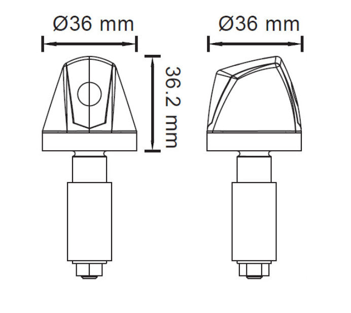 Triumph Speed ​​Twin 1200 – Knight LED bar end indicators pair