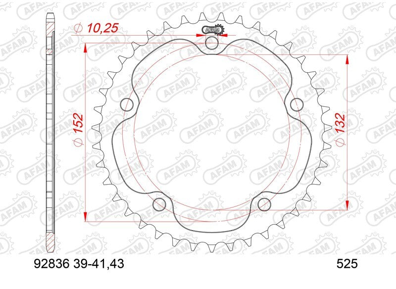 MV Agusta Turismo Veloce 800 RC SCS [2021-2025] - Kettenkit 525XHR3 16/39-114 - Standard Kettenrad