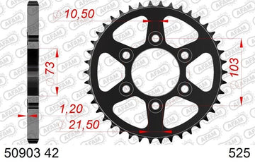 Ducati Multistrada V4 S Grand Tour [2024] - Kettenkit 525 XHR4 - 16/42-124 - Standard Kettenrad Stahl